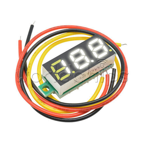 10x Mini DC 0-100V 0.28Inch 3-Digital Voltmeter LED Voltage Panel Meter 3 Wire