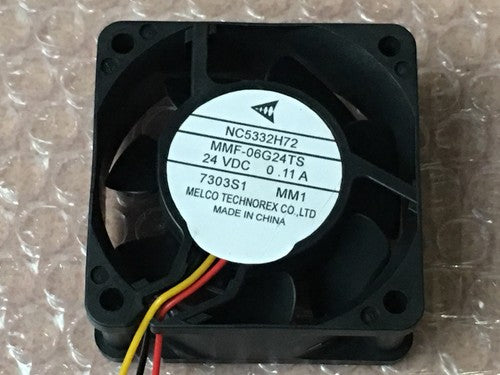 Mitsubishi servo CNC cooling fan NC5332H72 MMF-06G24TS-MM1 24V 0.11A 60*60*25MM