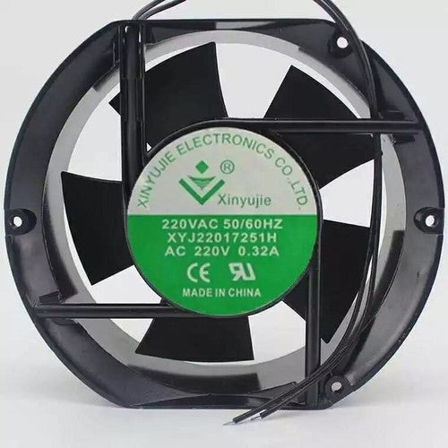 1 pcs Xinyujie Fan XYJ22017251H AC 220V 0.32A 17cm 17251 2 wire