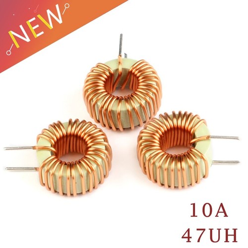 1pcs Toroid Inductor Copper Coil Winding Magnetic Inductance Assorted 47uH 10A