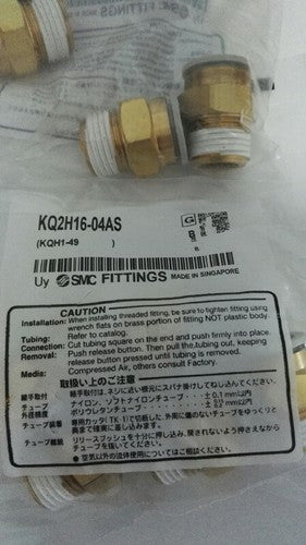 5 pcs/bag SMC KQ2H16-04AS One-touch fittings Straight fittings