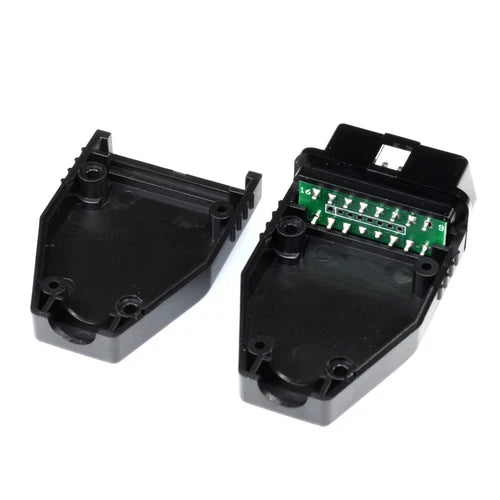 1X OBD II Diagnostic Connector for Car Obd2 PLUG, CHASSIS with PCB,