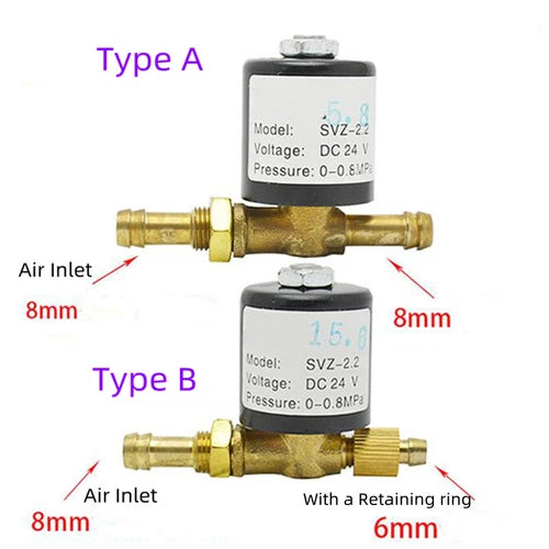 VZ1.5 VZCT2.2 Acces 8bar Argon Arc Welding Machine 220v Solenoid Valve Air Valve