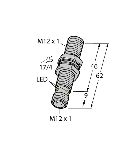 For TURCK Bi4-M12E-AP6X-H1141  Inductive sensor PNP