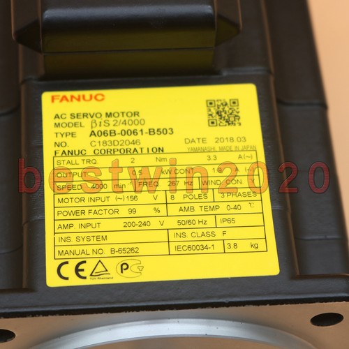 For FANUC A06B-0061-B503  servo motor Free Shipping