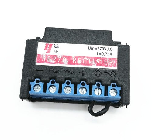 RB270 270V-0.75A (six-terminal) Motor Brake Rectifier YEJ Motor Brake Rectifier