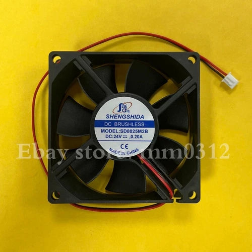 1X  Cooling DC Fan  SD8025M2B 24V 0.20A 8CM 8025