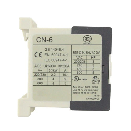 1X For   3A1a 3A1b AC24V 36V 110V 220V 380V  CN-6 AC Contactor