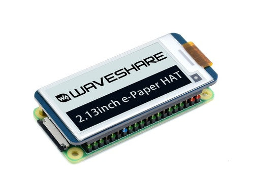 Waveshare 2.13inch e-Paper Hat E-Ink Display SPI for RPi 4B 3B+ Zero/Zero W
