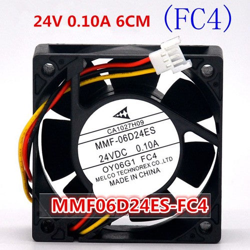 Mitsubishi CA1027H09 inverter cooling fan MMF-06D24ES-FC4 24V 0.10A 6025