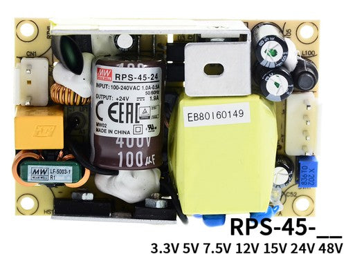 Mean Well RPS-45 Switching Power Supply Medical PCB Type 45W 5V12V15V24V48V7.5V