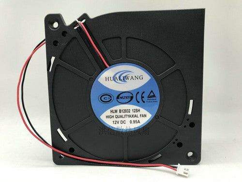 1 PCS HUALIWANG Fan HLWB1203212SH DC12V 0.95A 2 Pin Turbo blower fan 12032 12CM