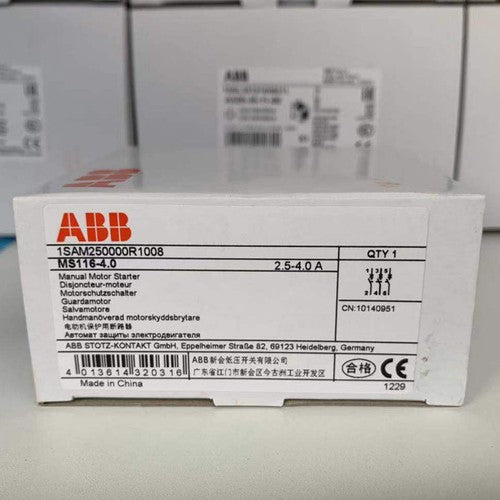 one  ABB MS116-4.0 motor protection 2.5-4.0A Fast Shipping