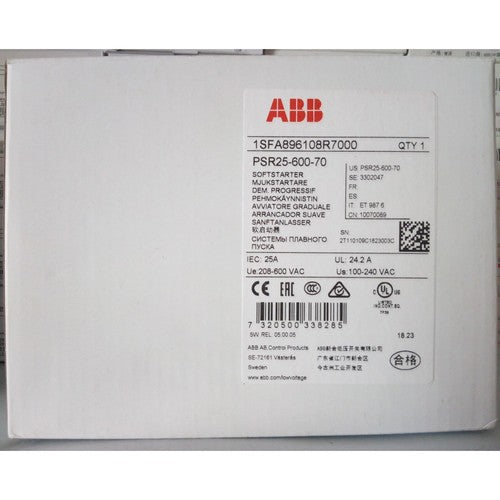 PSR25-600-70 1SFA896108R7000 SOFTSTARTER 11kw
