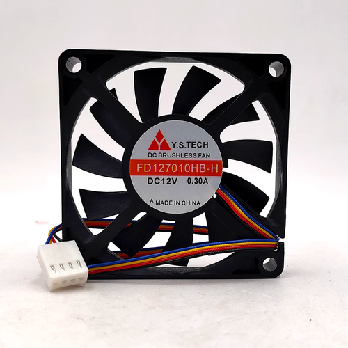1 PCS Y.S.TECH Fan FD127010HB-H 12V 0.30A 7010 7CM ultra-thin 4-pin cooling fan