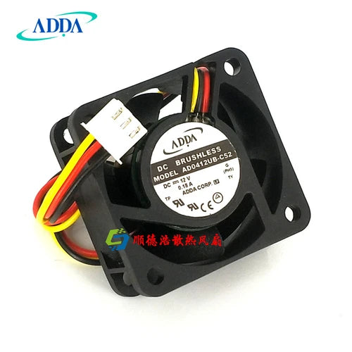 1PC  three-wire cooling fan  AD0412UB-C52 4020 12V 0.18A 4CM