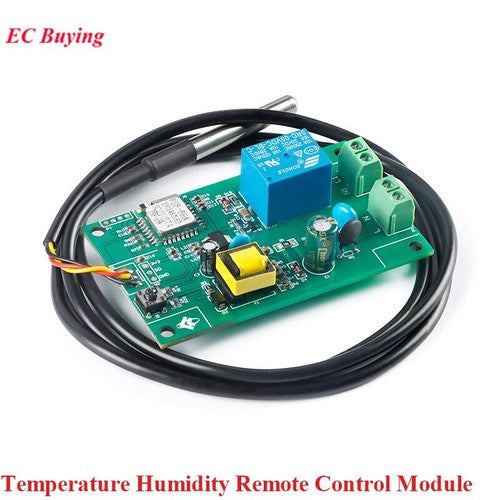 AC 220V 18B20 Digital Display Sensor Temperature Humidity Remote Control Module