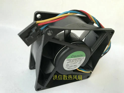 1PC   Fan cooling fan 4 Wire 5 Pin  PMD1208PMB1-A DC12V 9.1W 8CM 8038