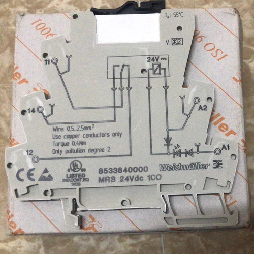 2Pcs  with MRS 24Vdc 1CO 8533640000 Socket RSS113024