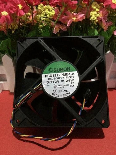 1X  120*120*38MM 4-line Server Cooling Fan PSD1212PMB1-A DC 12V 24W 12CM