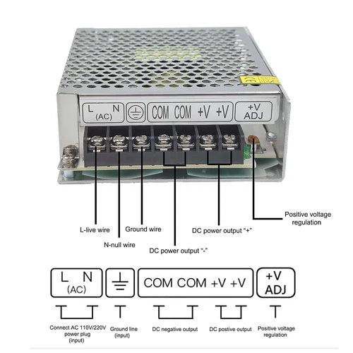Switching Power Supply Driver Adapter Input 2.9A MS-35W-12 AC110V-220V TO DC 12V