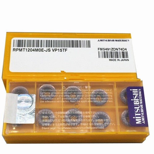 MITSUBISHI RPMT1204MOE-JS VP15TF Carbide Inserts CNC