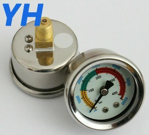 1PC  Simple / Hardcover Version Pressure Gauge Gauge Compressor Air Pump