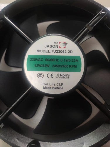 1 PCS JASON Fan FJ23062-2D AC220V 230*230*62mm 2 Wire axial flow cooling fan