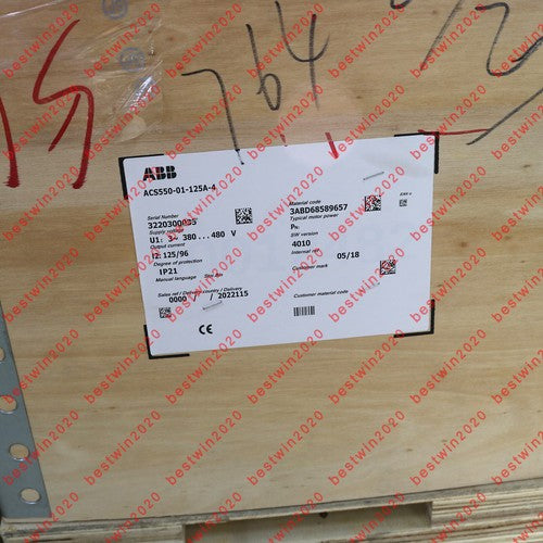 1pc  Abb Inverter ACS550-01-125A-4 3P AC380V~480V 55KW Free shipping