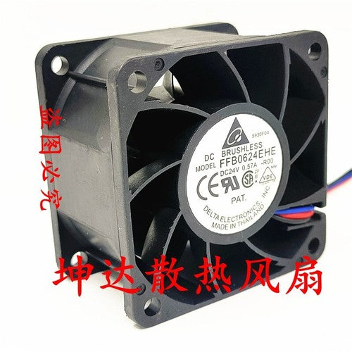 1 PCS DELTA Fan FFB0624EHE-R00 3-wire 6038 6CM DC24V 0.57A inverter fan