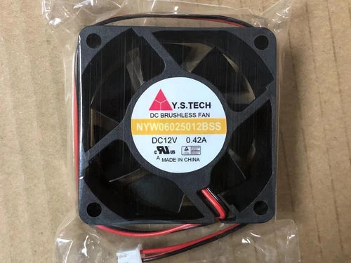 1PC For  0.42A 6CM 2pin cooling fan  6025 NYW06025012BSS DC12V