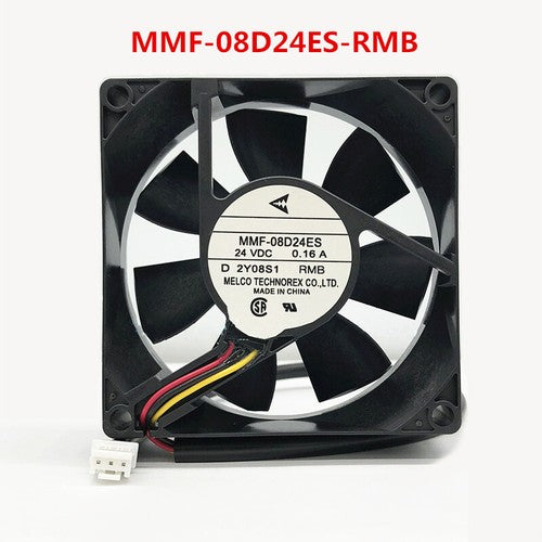 Fuji inverter Mitsubishi cooling fan MMF-08D24ES-RMB 8CM 8025 24V 0.16A