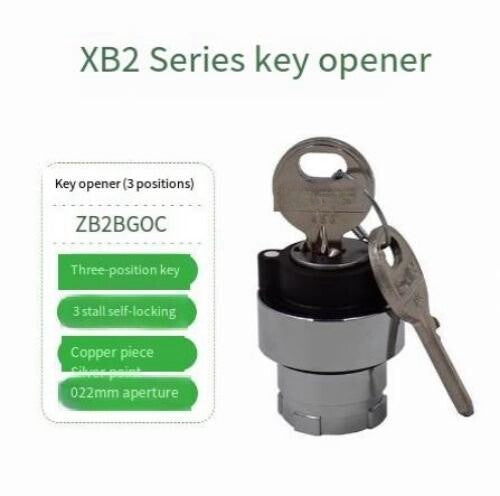 2PCS  3-gear Self-locking Metal Operating Button Head ZB2BG0C ZB2-BG0C