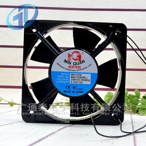 1 pcs MIN QUAN Fan MQ13538HBL2 AC 220V 13538 13.5CM 2 wire axial fan Cooling fan