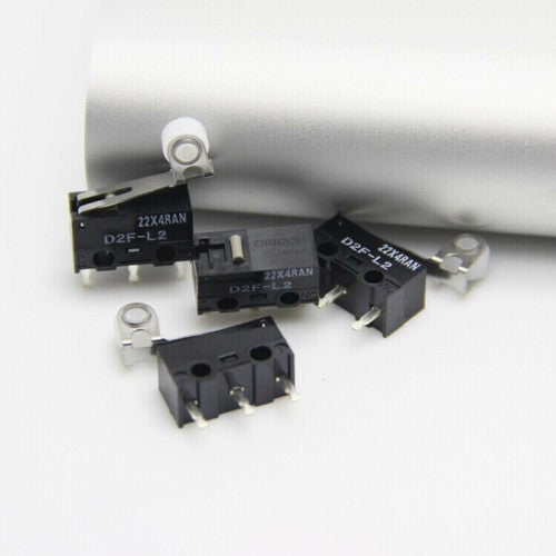 5Pcs  Omron D2F-L2 Roller Type Tripod Micro Switch