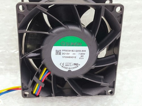 1 pcs SUNON Fan PF80381B2-Q050-S99 DC12V 7.80W 8038 8cm 4-pin PWM cooling fan