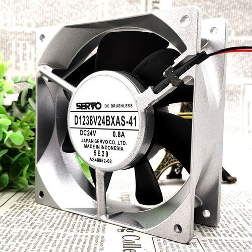 SERVO D1238V24BXAS-41 24V 0.8A 12cm 12038 2-line inverter metal fan