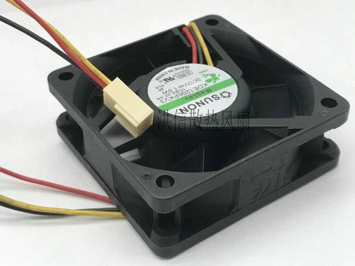 1 PCS   Fan  DC 12V 1.0W 6020 6CM 3 Pin KDE1206PKV3 Cooling Fan