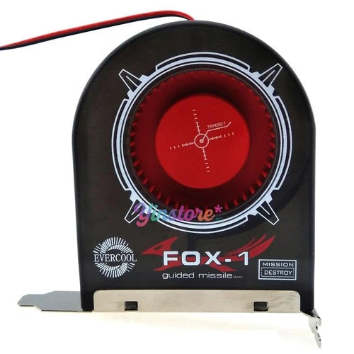 1x 42CFM PCI Slot Fan PC System Heat Air Exhaust Cooling 4-pin Power 12V 2200rpm