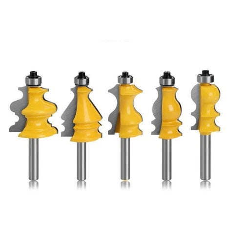 Shank Architectural Molding Router Bit Profile Edge Cutter Set 1/4" 1/2" 8mm