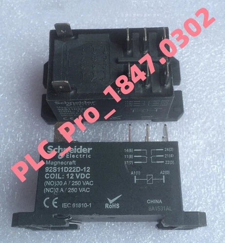 1PCS   Schneider 92S11D22D-12 12VDC eight-pin 30A Fast delivery