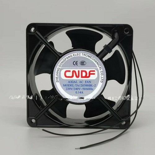 1 PCS CNDF Fan TA12038HBL-2 AC 220/240V 0.14A 12CM 12038 axial fan 2 Wire