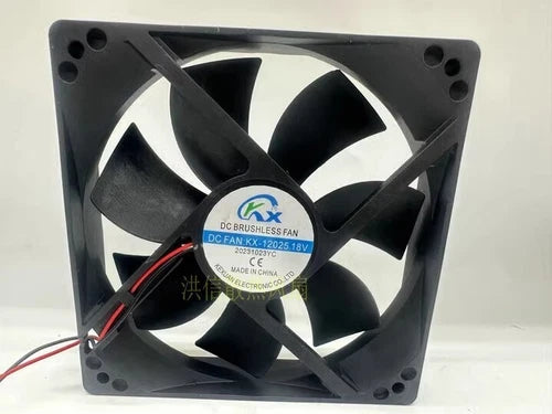 1 PCS Fan DC 18V 12025 12cm 2 WIRE COOLING FAN DC FAN:KX-12025 FAN #P