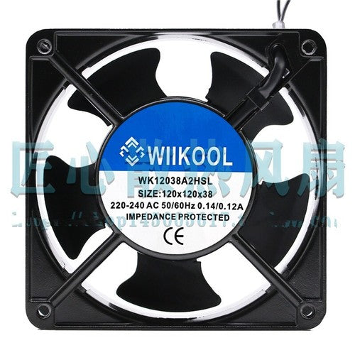 1 PCS WIIKOOL Fan WK12038A2HSL AC 220-240V 120*120*38MM 2 wire axial flow fan