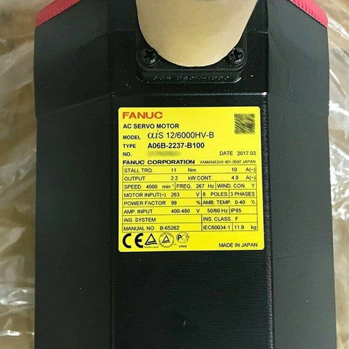 For FANUC A06B-2237-B100  servo motor Free Shipping