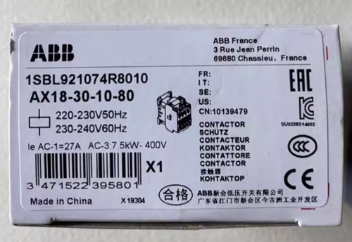 ABB AX18-30-10-80 AC Contactor AC220V