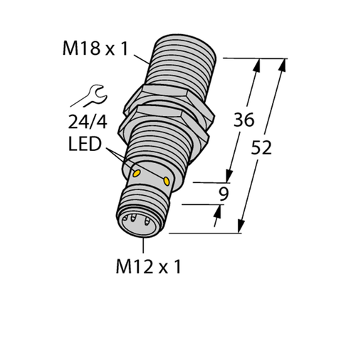 FOR TURCK BI5-M18-RP6X-H1143 4614525 Inductive sensor PNP