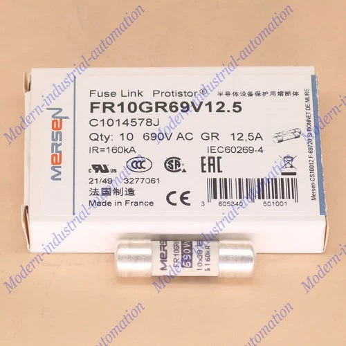 10pc 12.5A 690Vac Fuse Link Protistor   FR10GR69V12.5 (12.5Amp)