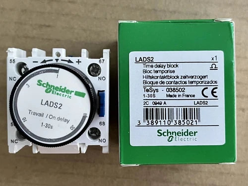 1PC LADS2 Contactor Time Delay Auxiliary 1-30s