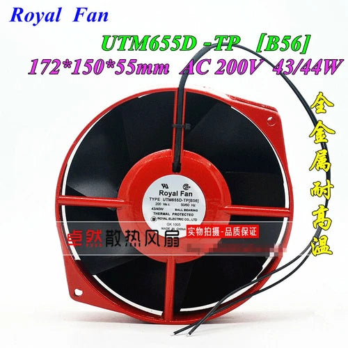 1PC  high temperature resistant cooling fan  FAN UTM655D-TP[B56] 200V 43/40W